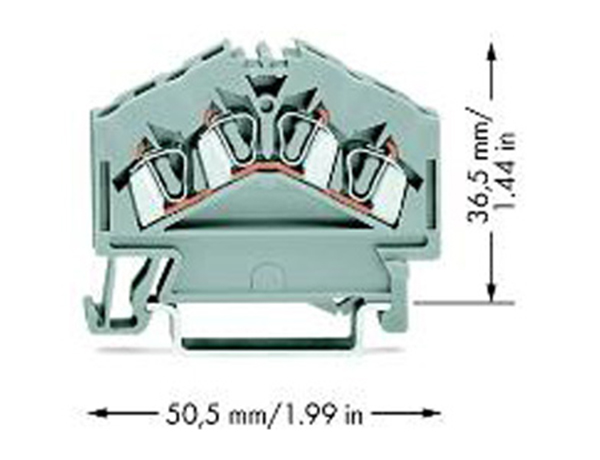 TD2.5-240 series inclined terminal block